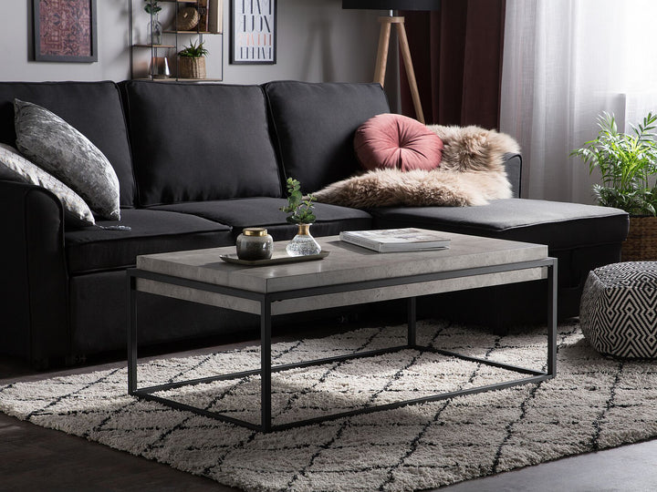 Nesna Right Hand Faux Leather Corner Sofa Bed with Storage Black
