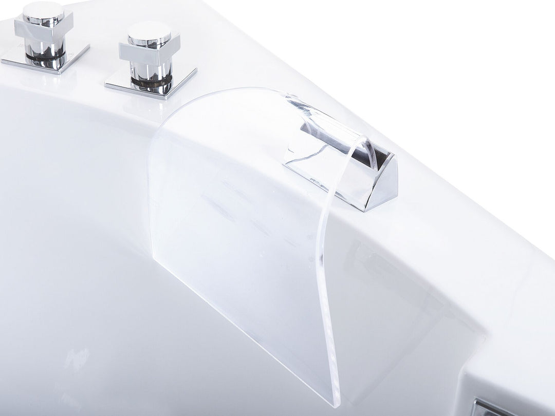 Whirlpool Bath with LED 1750 x 850 mm White Fuerte