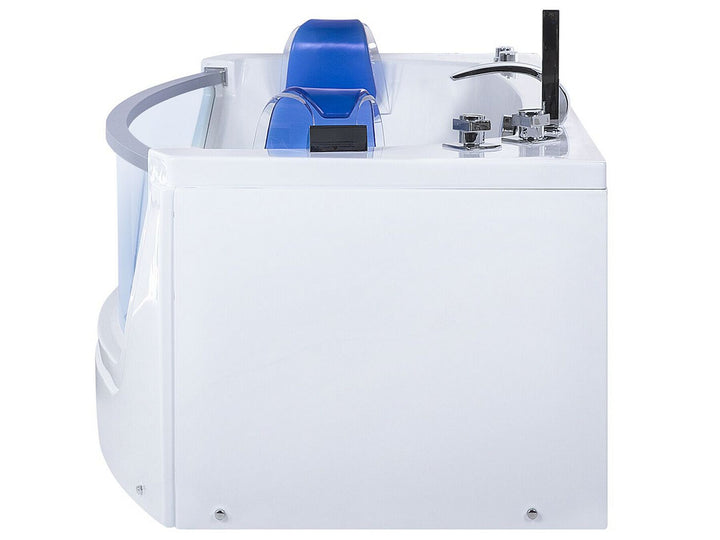Whirlpool Bath with LED 1750 x 850 mm White Fuerte