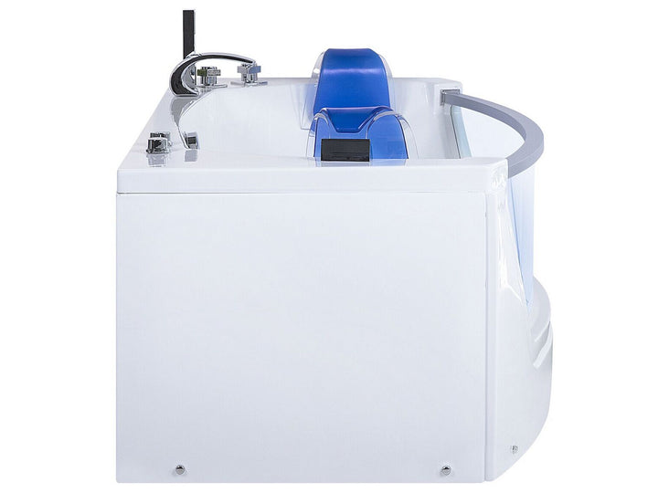 Whirlpool Bath with LED 1750 x 850 mm White Fuerte