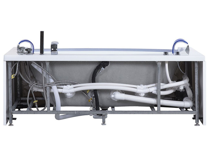 Whirlpool Bath with LED 1750 x 850 mm White Fuerte