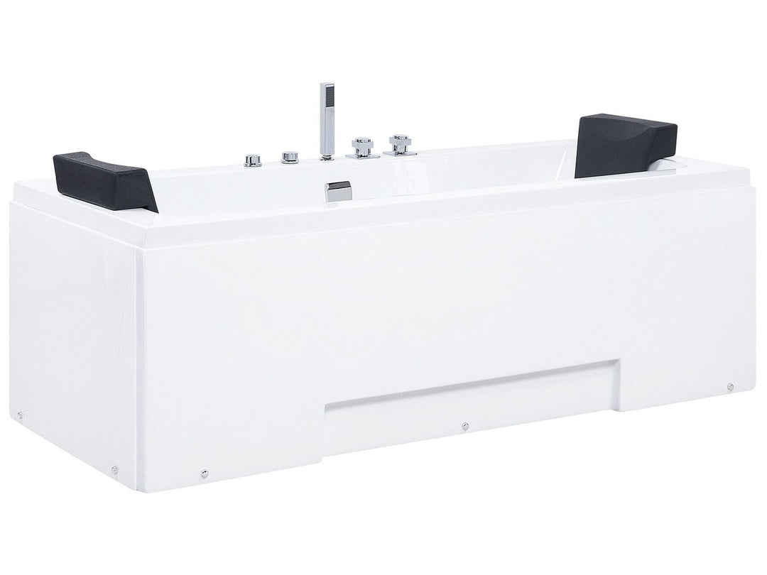 Whirlpool Bath with LED 1700 x 750 mm White Galley