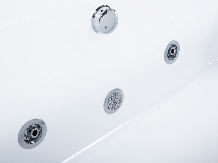 Whirlpool Bath with LED 1700 x 750 mm White Galley