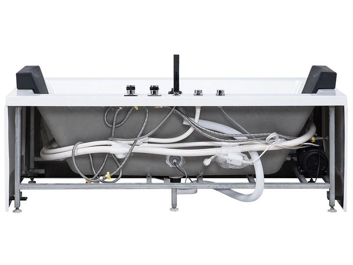 Whirlpool Bath with LED 1700 x 750 mm White Galley