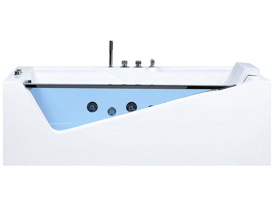 Whirlpool Bath with LED 1800 x 900 mm White Marquis