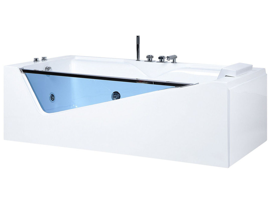 Whirlpool Bath with LED 1800 x 900 mm White Marquis