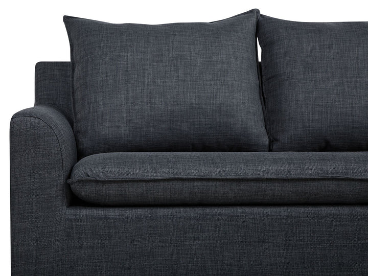Elvenes Left Hand Fabric Corner Sofa Dark Grey