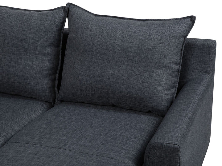 Elvenes Left Hand Fabric Corner Sofa Dark Grey