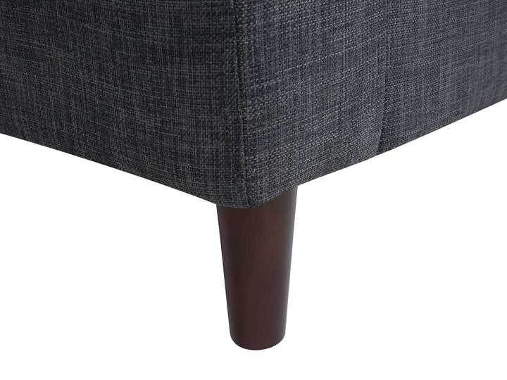 Elvenes Left Hand Fabric Corner Sofa Dark Grey