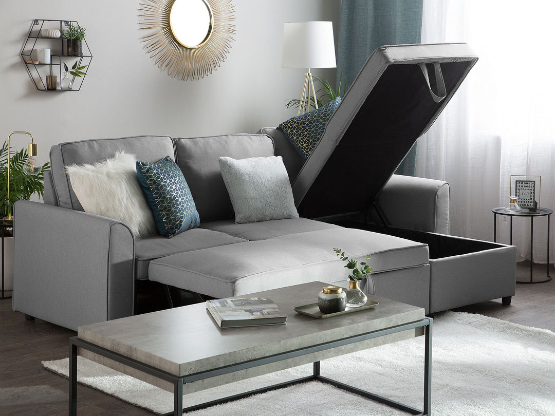 Left-Hand Corner Sofa Nesna Light Grey Left Hand