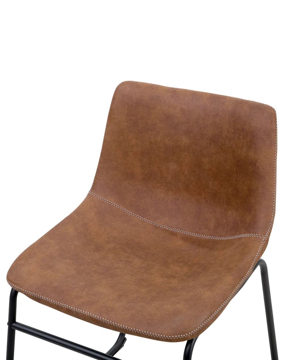 Set of 2 Dining Chairs Fabric Golden Brown Lovely