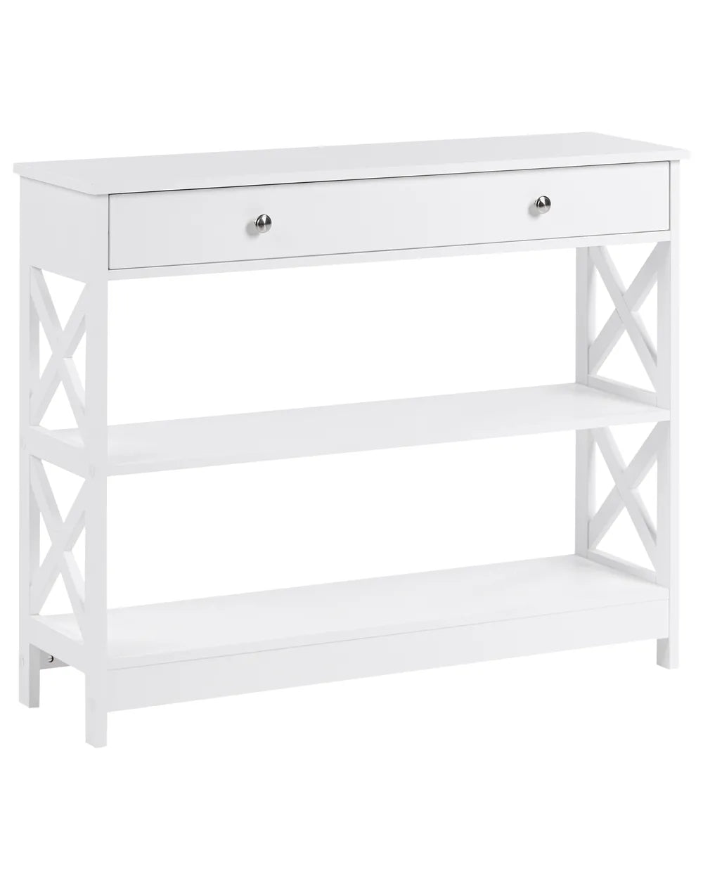 Console Table White Scandinavian Style Yorlan