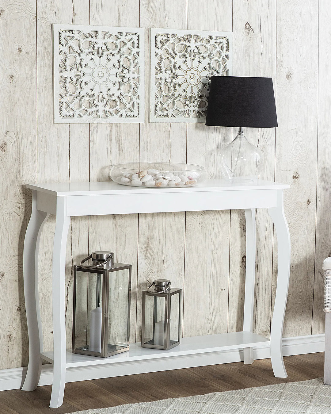 Console Table White Decorative Yet Functional Tivran