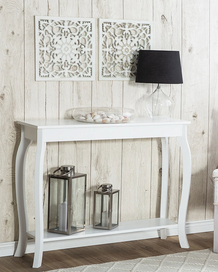 Console Table White Decorative Yet Functional Tivran