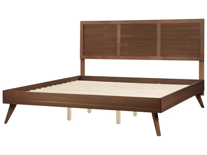 Bed 180 x 200 cm (EU Super King) Dark Ash Wood Dyl