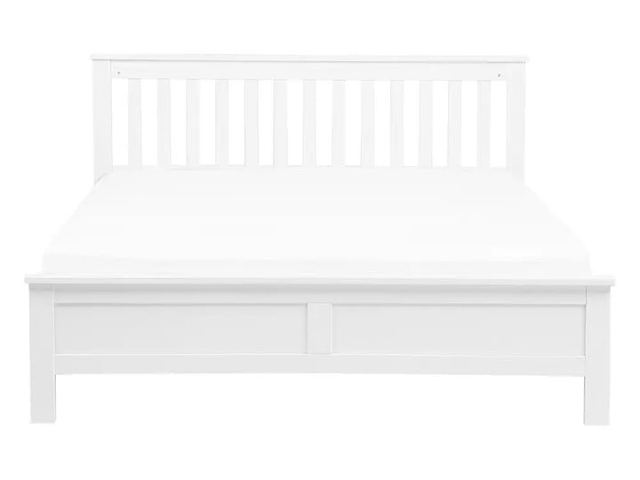 Bed Pine Wood 140 x 200 cm (EU Double) White Carol