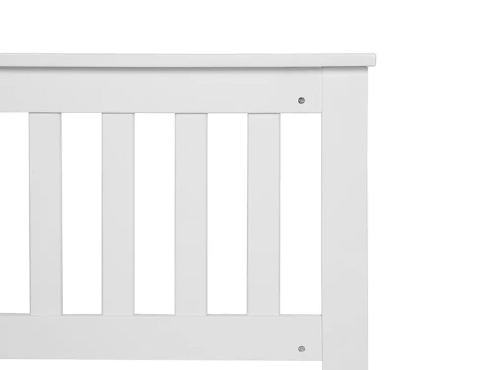 Bed Pine Wood 140 x 200 cm (EU Double) White Carol