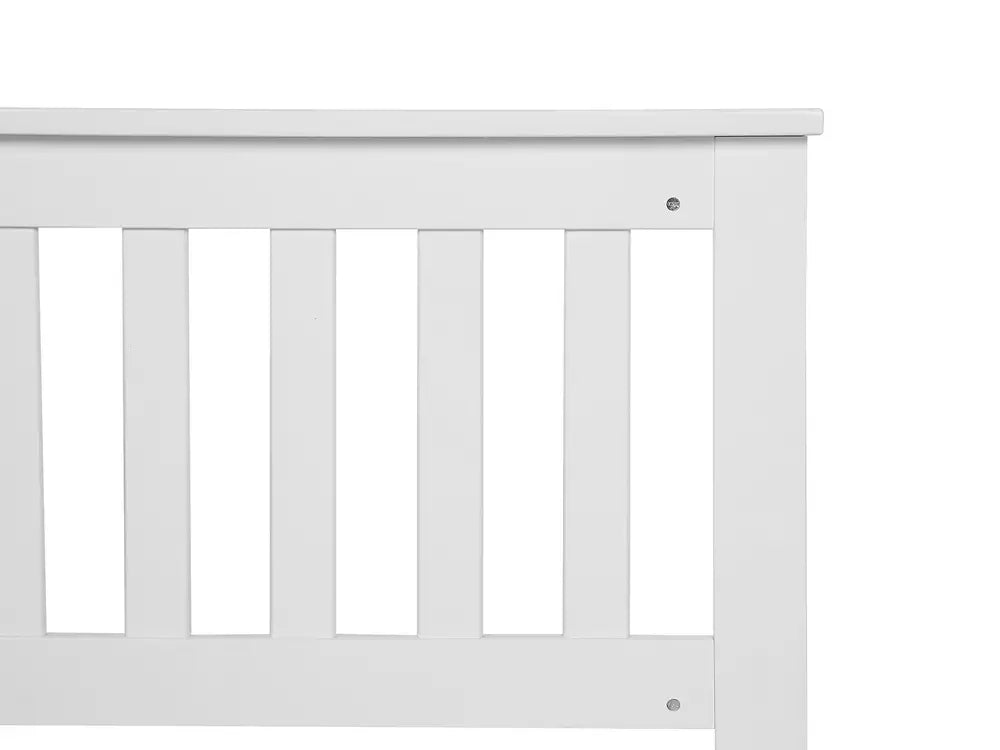 Bed Pine Wood 160 x 200 cm (EU King Size) White Carol