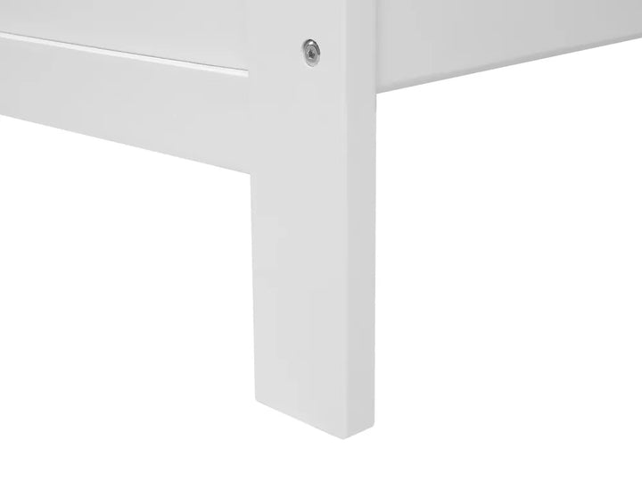 Bed Pine Wood 180 x 200 cm (EU Super King) White Carol