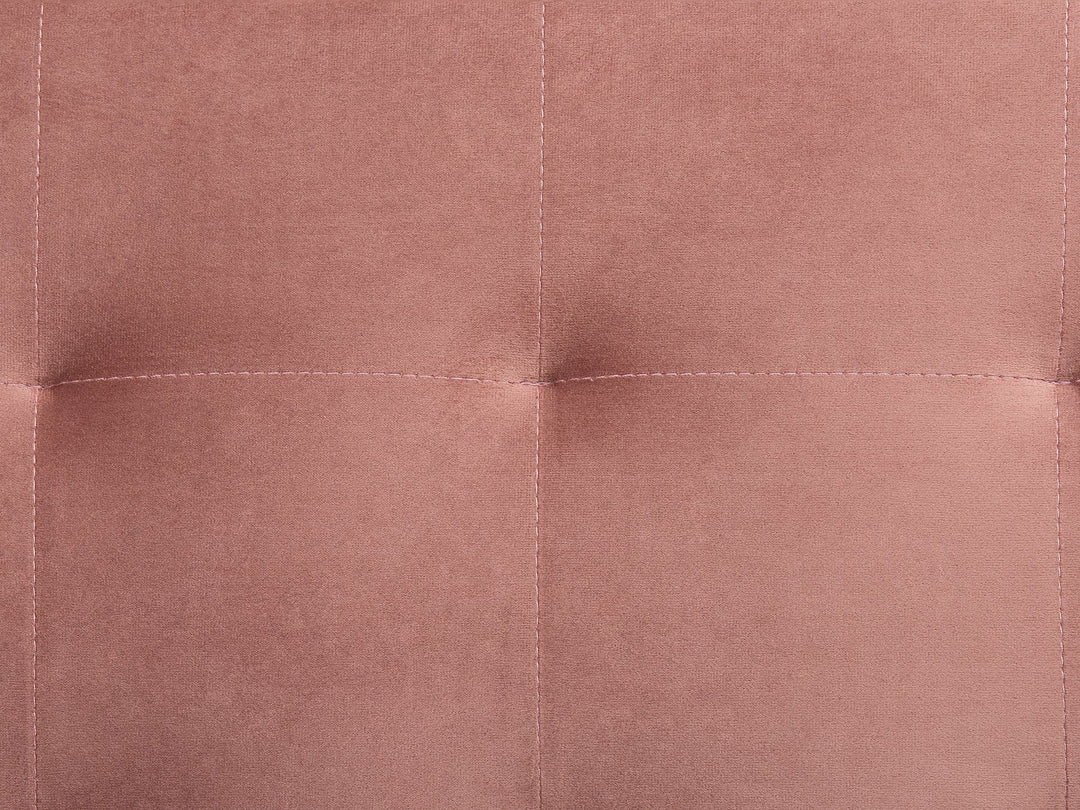 Aberdeen Left Hand Velvet Corner Sofa Pink