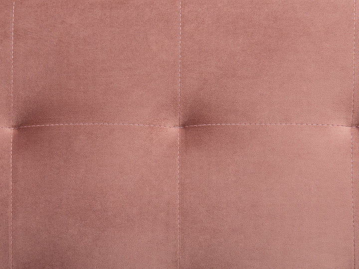 Aberdeen Left Hand Velvet Corner Sofa Pink