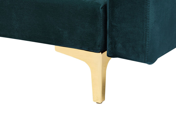 Aberdeen Right Hand Velvet Corner Sofa Teal
