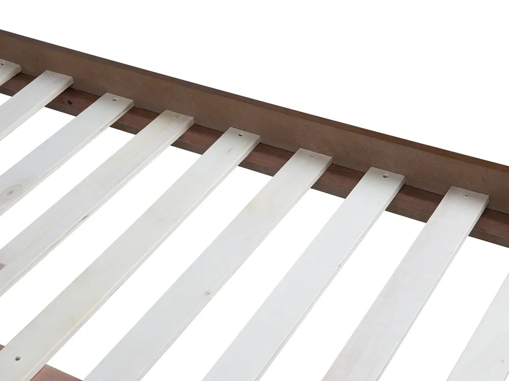 Bed without Headboard 180 x 200 cm (EU Super King) Dark Ash Wood Dove