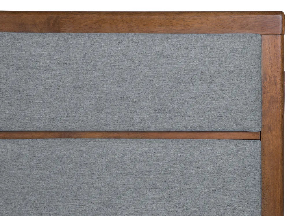 Bed 180 x 200 cm (EU Super King) Dark Ash Wood Larry