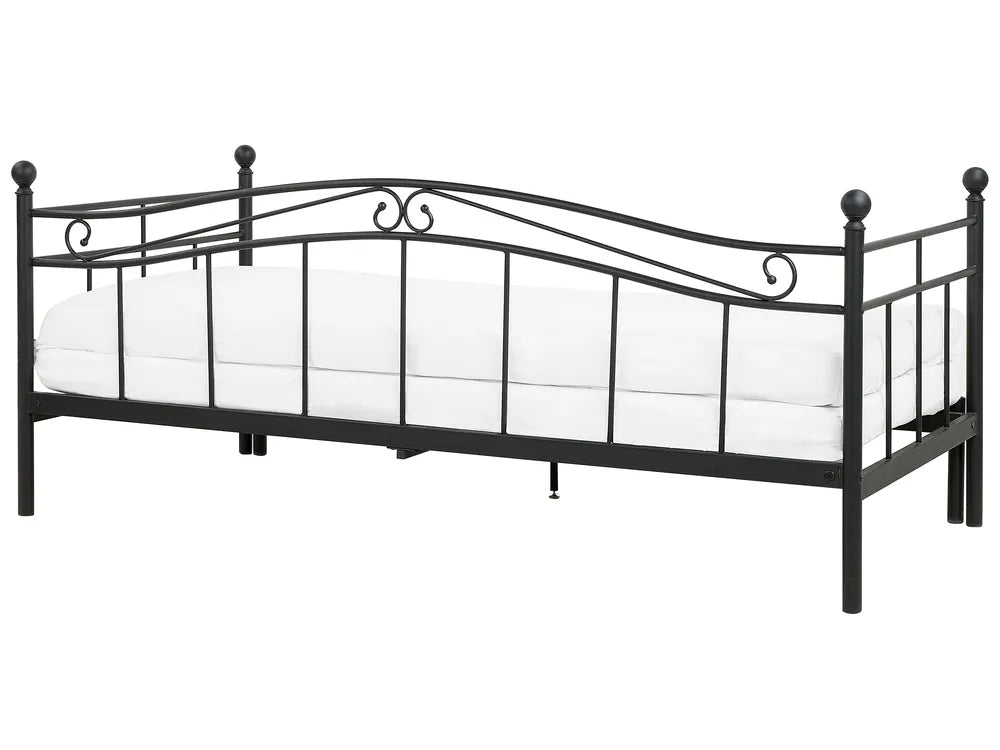 Trundle Bed Metal Calvillo 90 x 200 cm (EU Single) Black