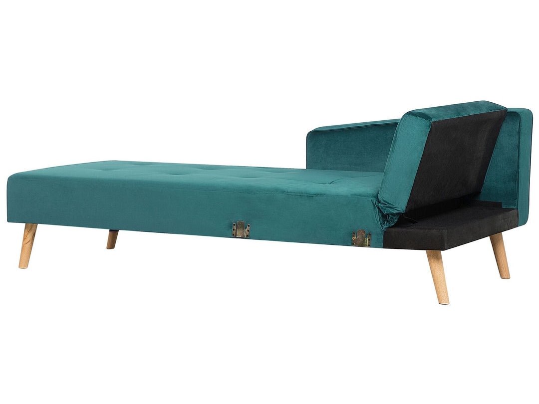 Corner Sofa Vadso Emerald Green Velvet Right Hand