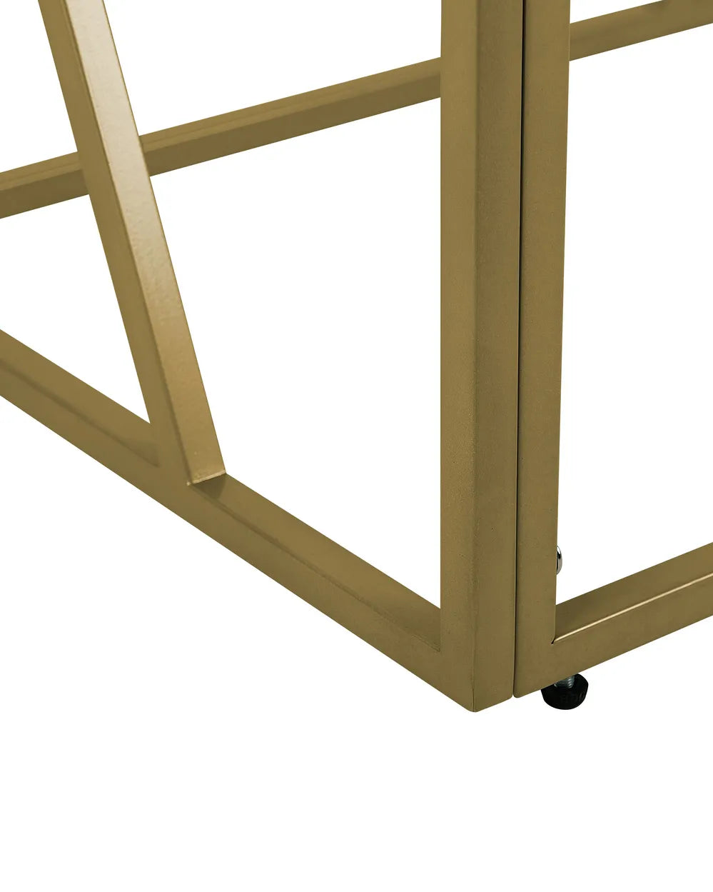 Console Table Glass Gold Elegant Design Fornix