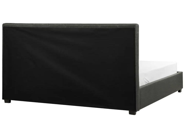 Bed with Storage Drawers Fabric 180 x 200 cm (EU Super King) Dark Grey Nancy