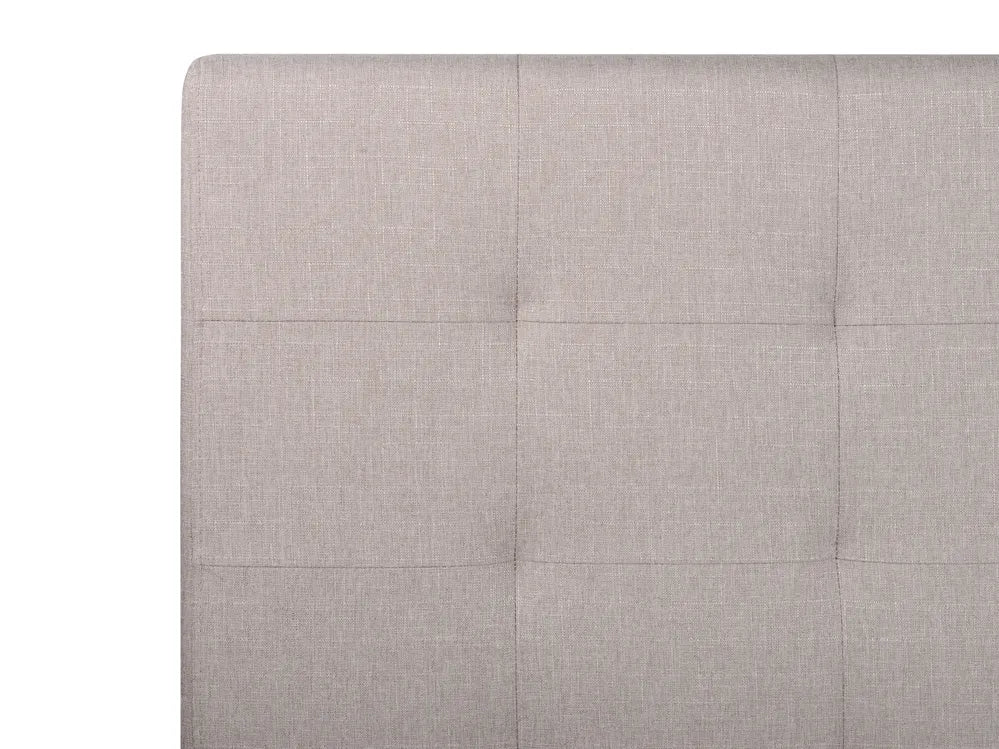 Bed with Storage Drawers Fabric 160 x 200 cm (EU King Size) Light Grey Nancy