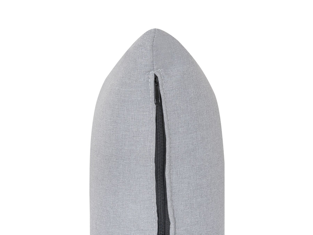 Left Hand Fabric Corner Sofa Light Grey Dolva