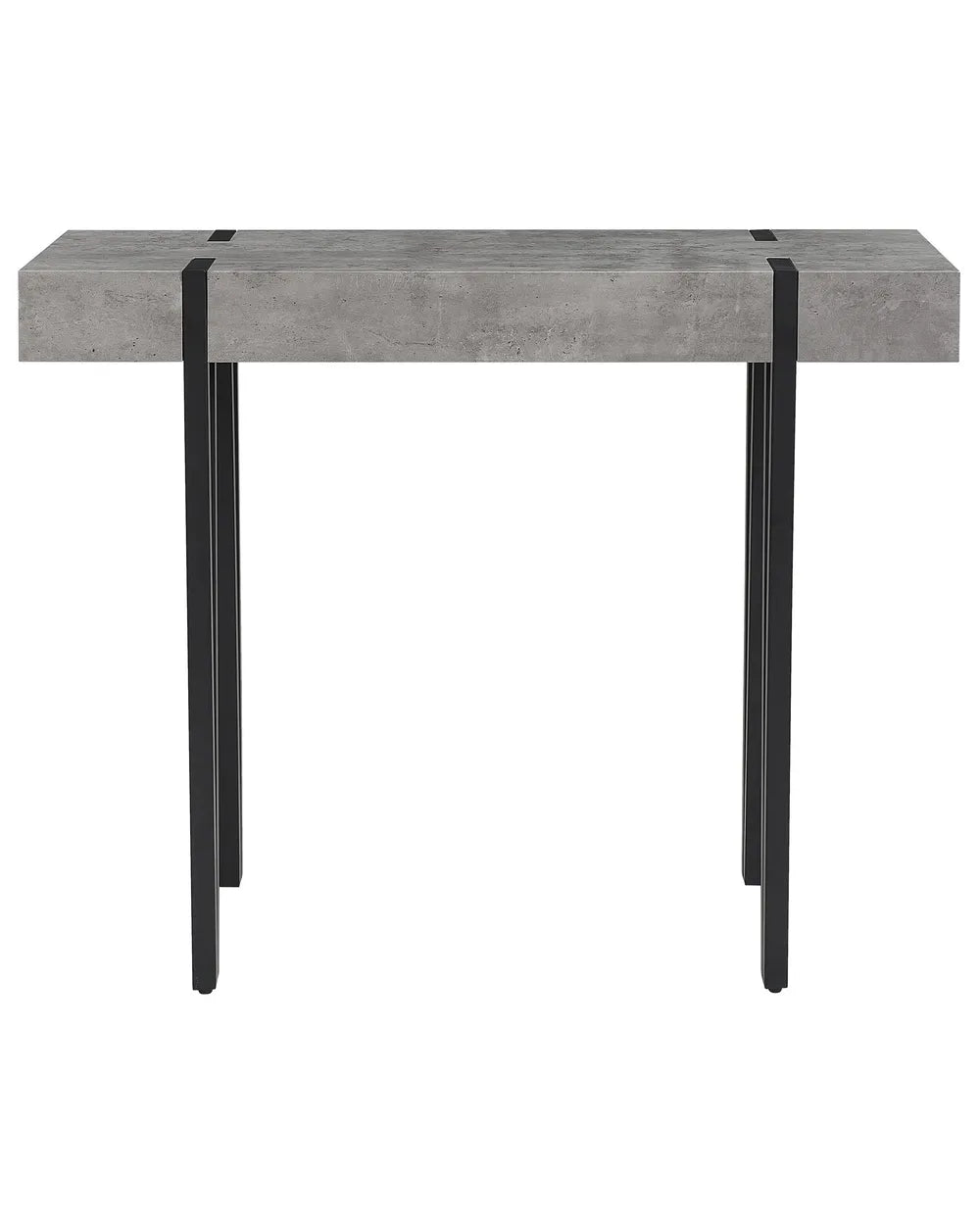 Console Table Grey Concrete Effect Self-Sufficient Assembly Lurano