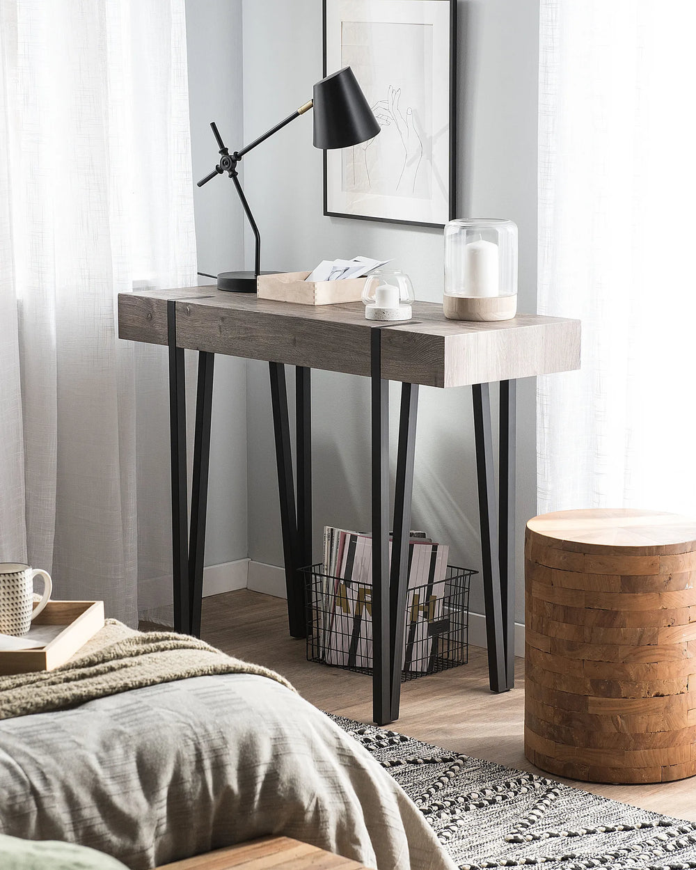 Console Table Brown High-Quality Materials Kivona