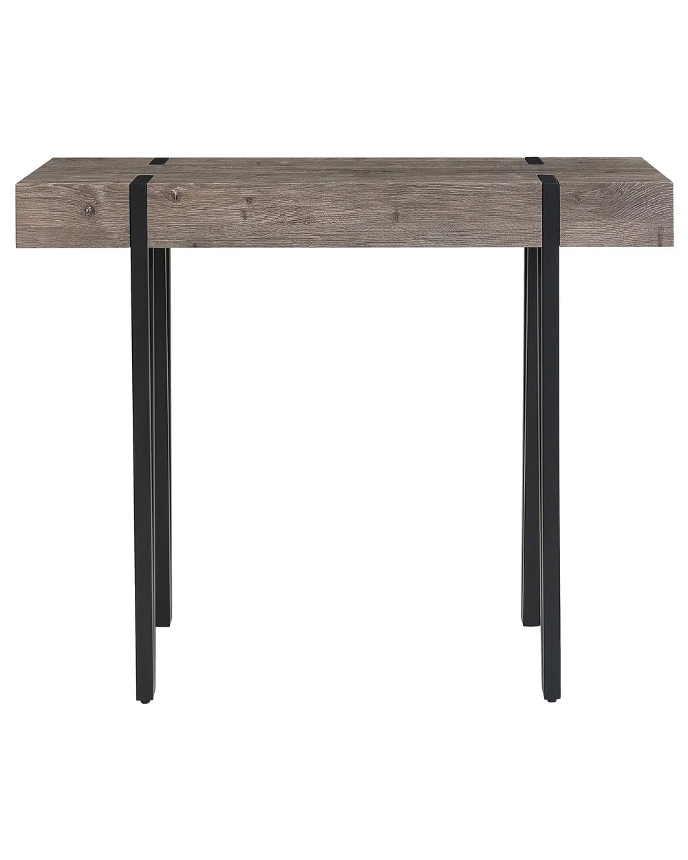 Console Table Brown Self-Sufficient Assembly Lurano