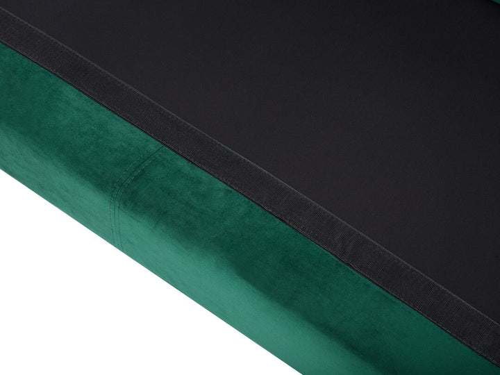 Oslo Right Hand Velvet Corner Sofa Emerald Green