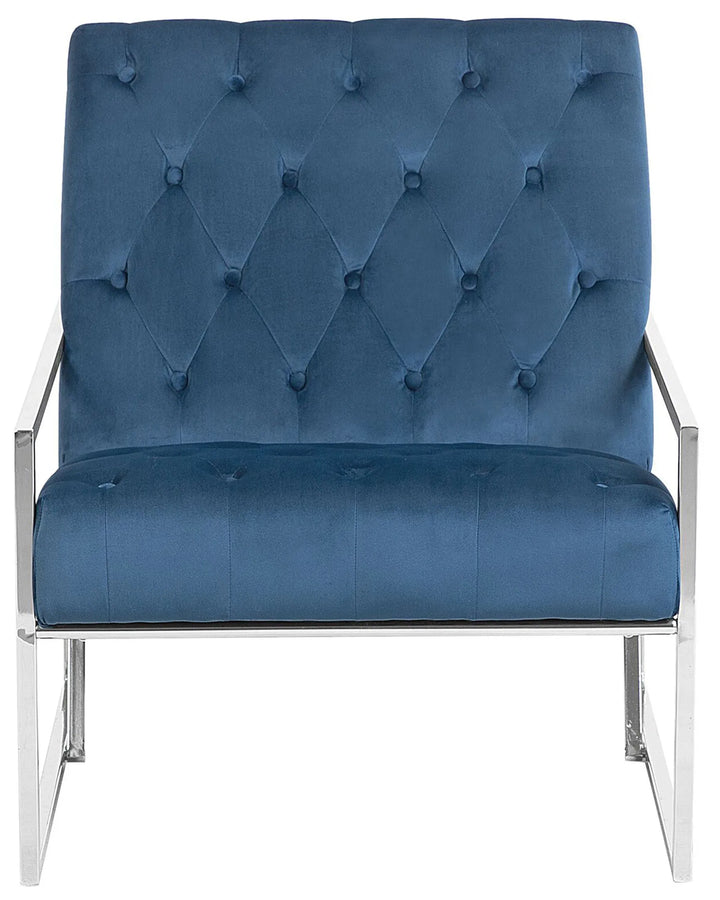 Armchair Velvet Dark Blue Morros