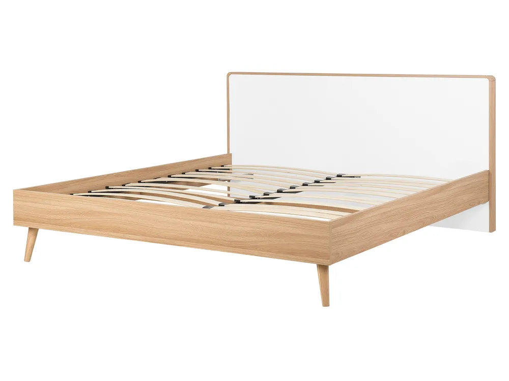 Bed 160 x 200 cm (EU King Size) Light Brown Charlie
