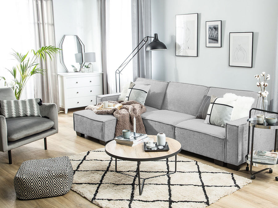 Corner Sofa Romedal Light Grey Right Hand