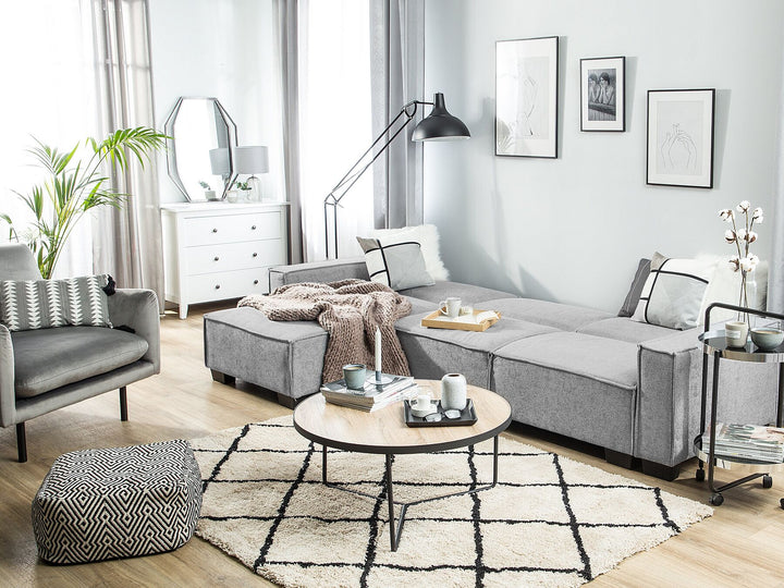 Corner Sofa Romedal Light Grey Right Hand
