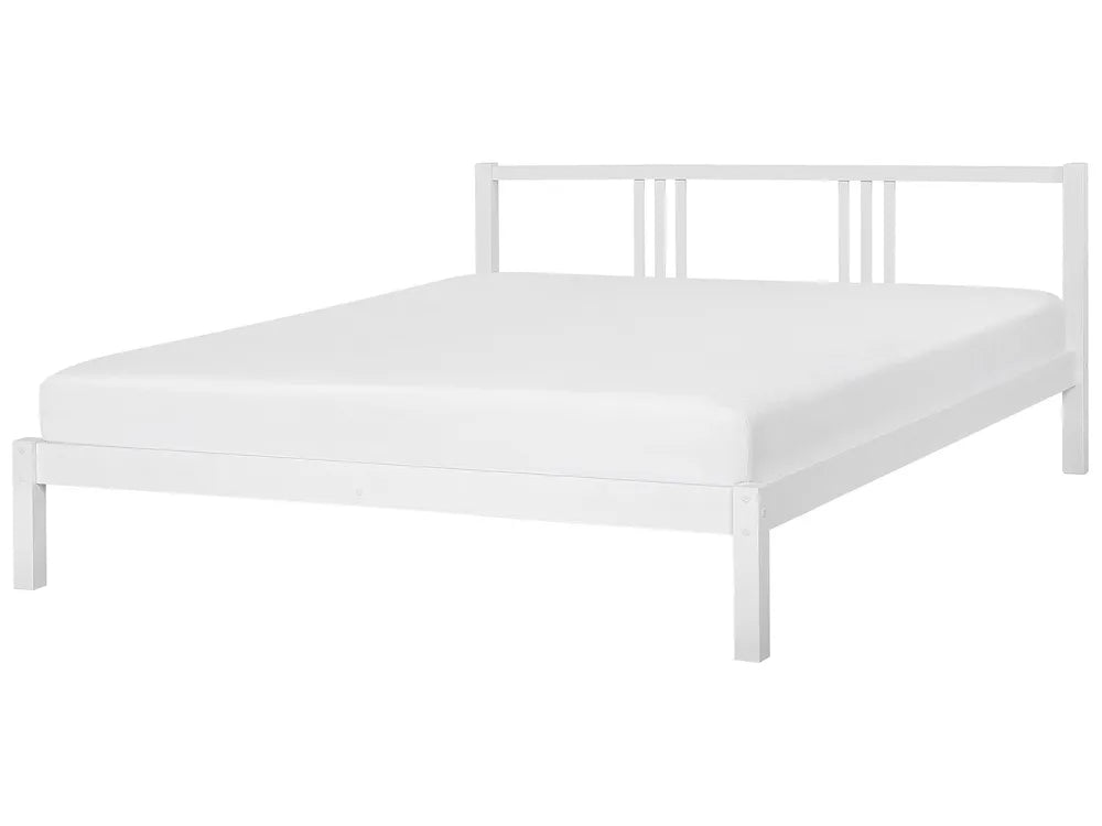 White pine wood bed frame