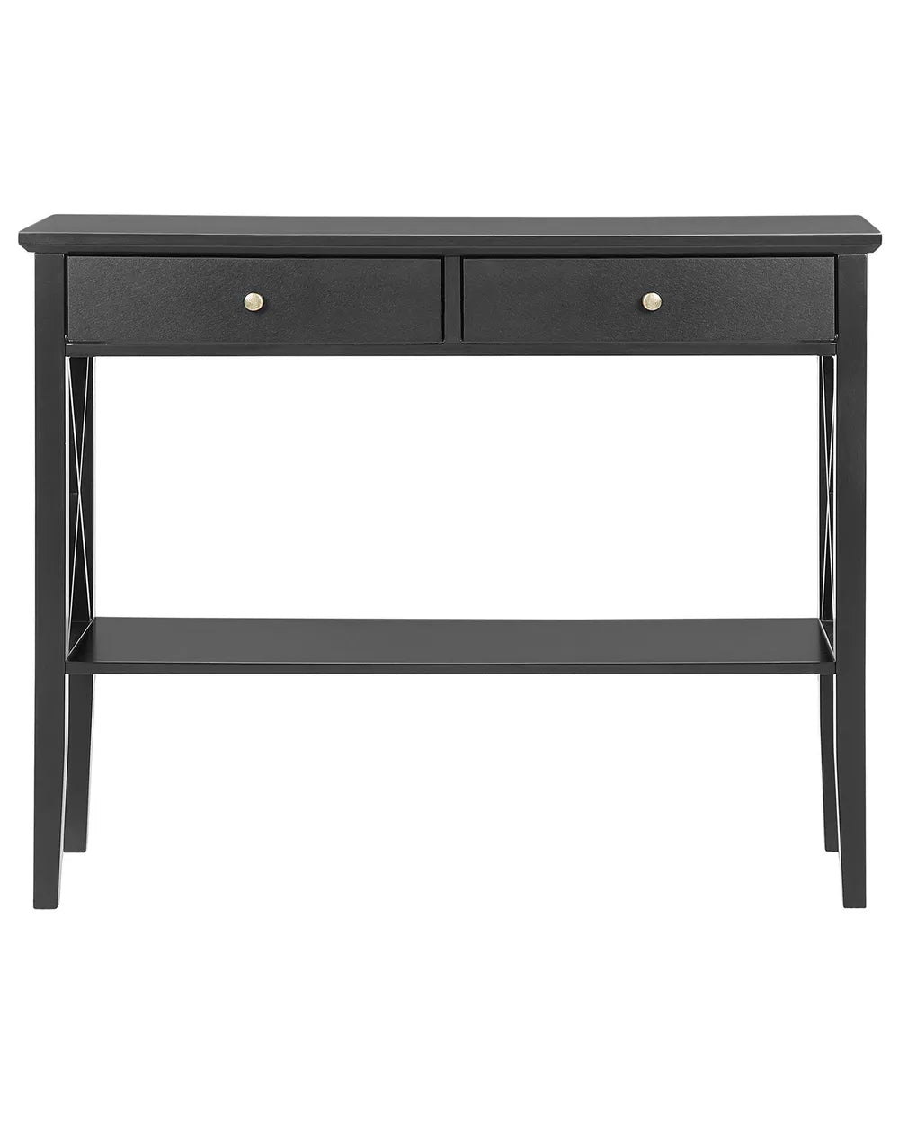 Multifunctional Console Table Black Timeless Design Olvaria