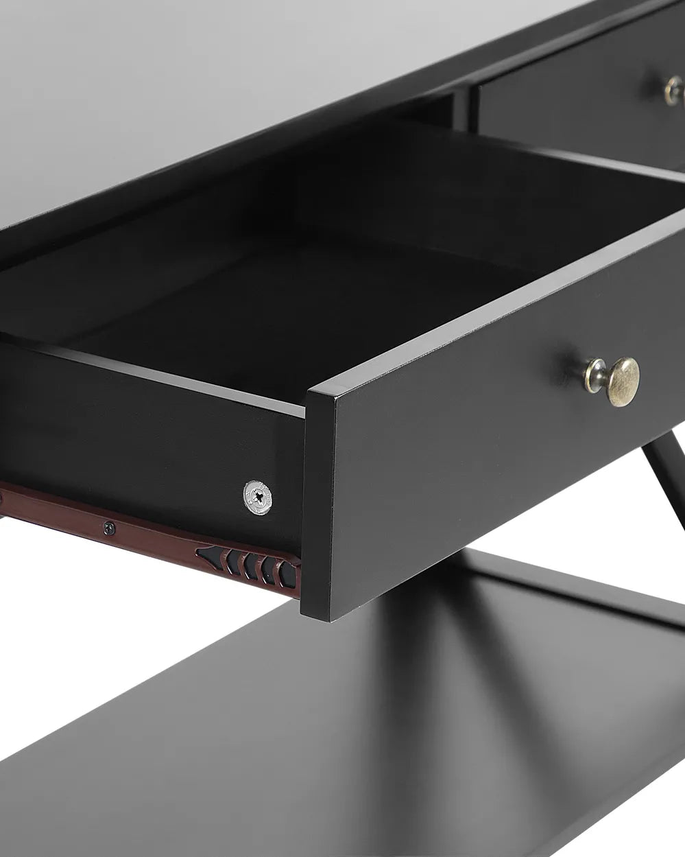 Multifunctional Console Table Black Timeless Design Olvaria