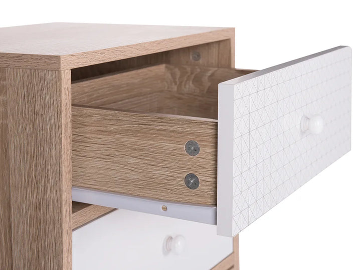 5 Drawer Chest Multicolour Scandinavian Style Lantara