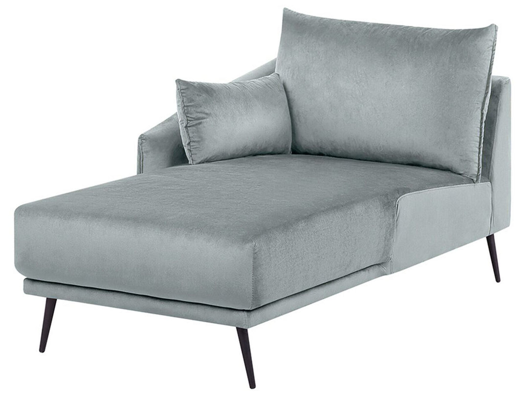Varde Right Hand Velvet Corner Sofa Grey