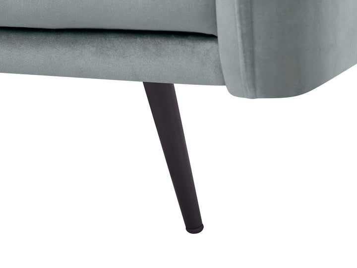 Varde Right Hand Velvet Corner Sofa Grey