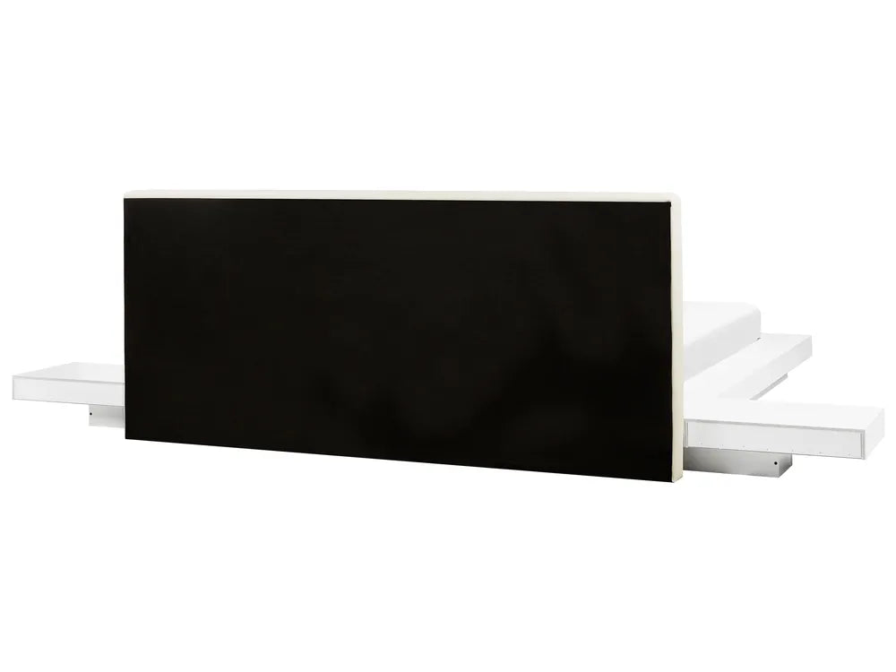 Waterbed Faux Leather 160 x 200 cm (EU King Size) White Sab