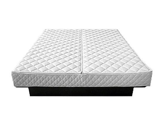 Waterbed Faux Leather 160 x 200 cm (EU King Size) White Sab